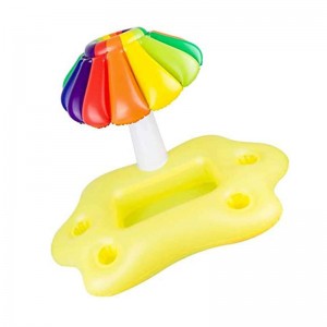 Надуваема държател за чаша за напитки, облачни напитки плаващи за плувен басейн парти и водни забавни декорации Лятен плаж за сво...