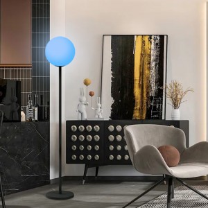 Модерна RGB подова лампа с димер за дневна спалня хотел Decor Decor Dimmable Floor Lamp с дистанционно управление