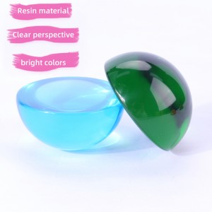Персонализирани орнаменти на Fengshui Decoration Clear Dome Colorful Sphere Resin Crystal Acrylic Round Hemisphere Hearweight Set