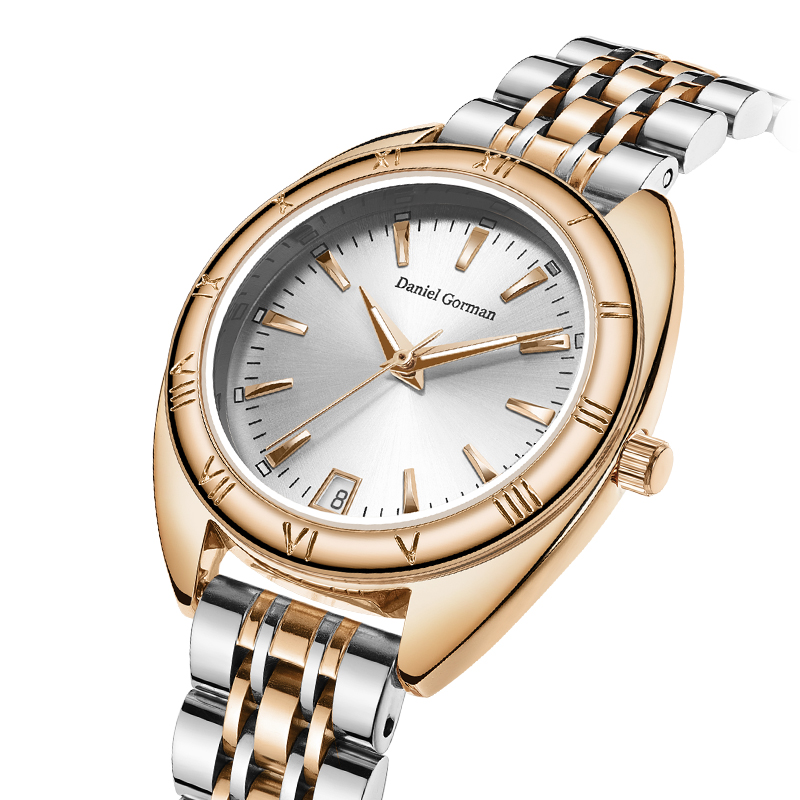 Daniel Gorman AN22415 Уникален дизайн луксозен моден жените \\ 'S Watch Gold Ice Bound Watch Women \\' S Wist Luxury