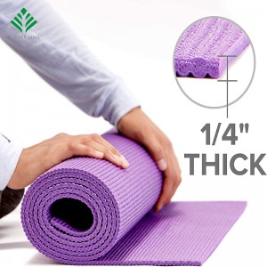 Premium Yoga Mat с йога постелка носещ прашка, Teal, 72 инча х 24 инча х 1/4 инча дебелина