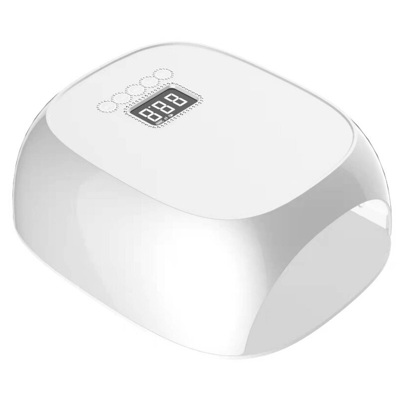 M&r 801Pro безжична LED лампа за нокти, безжична сушилня за нокти, 72W акумулаторна LED светлина за нокти, преносим гел UV LED лампа за нокти с 4 сензор за настройка на таймера и LCD дисплей зелено