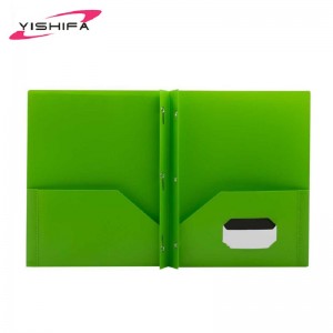 Персонализиран лого PP Материал Двоен джоб с гъби презентация