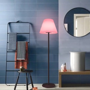 Outdoor/indoor Touch Control RGB LED подова лампа, модерни европейски стоящи лампи Домашен декор лампа за хол, спалня, хотел, градина, офис (11*60.2 в)