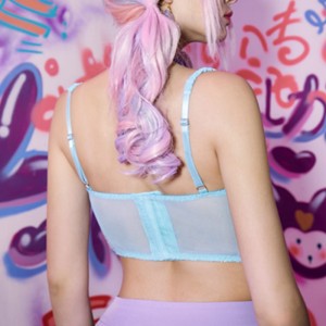 Дантелена подстригване на корсета горната дантелена вложка за бюджета с детайл на лъка