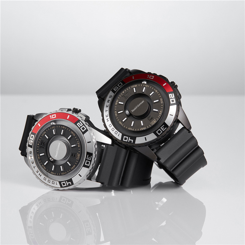 Daniel Gorman Go15 Magnetic Bead Men's Гледайте персонализиран творчески спортен часовник готин безграничен моден дизайн от неръждаема стомана Водоустойчив часовник