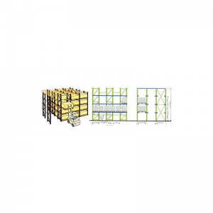 Шофиране в стелажи с палети