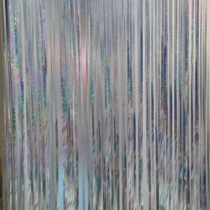 Търговия на едро 1*2м фолио за дъжд завеса за рожден ден купон сватбен фон Декорация дъжд коприна многоцветна пискюл дъжд коприна ...