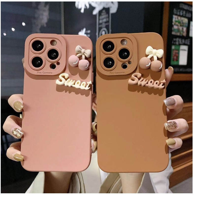 Подходящ за Apple iPhone12 Pro Max Mobile Phone Case, Silicone Mobile Phone Case, Cherry Mobile Phone Case Soft Case
