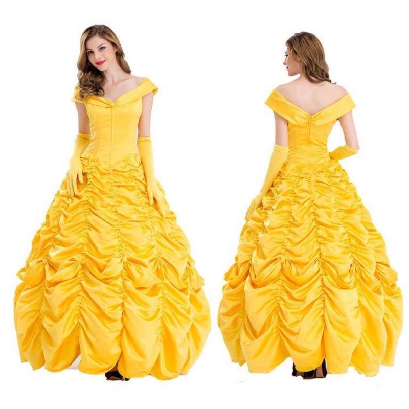 RELLEEN ROLE COSPLOY CLASSIC Princess Snow White Beauty Aurora Костюм жени принцеса рокля SZAC-007