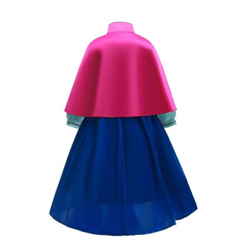 Baige Anna Elsa Cosplay Dress Fairy Tale Хелоуин рокли принцеса Анна парти изпълнение Облекло