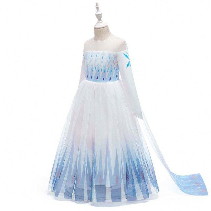 Baige New Design Girls Anna White Dress Косплей парти рокля принцеса Елза филм Детски дрехи