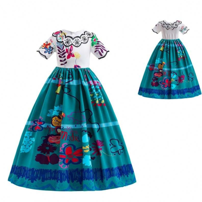 Baige Girls Фантастични рокли за Хелоуин принцеса Encanto Mirabel Ress Carnival Party Princess Costume for Girls