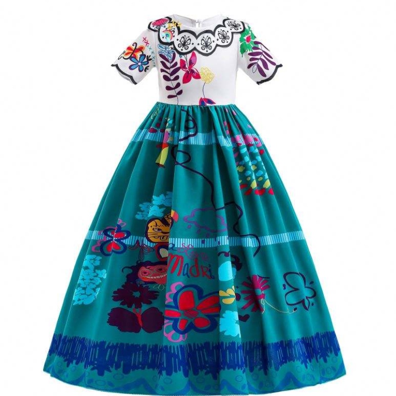 Baige Girls Фантастични рокли за Хелоуин принцеса Encanto Mirabel Ress Carnival Party Princess Costume for Girls