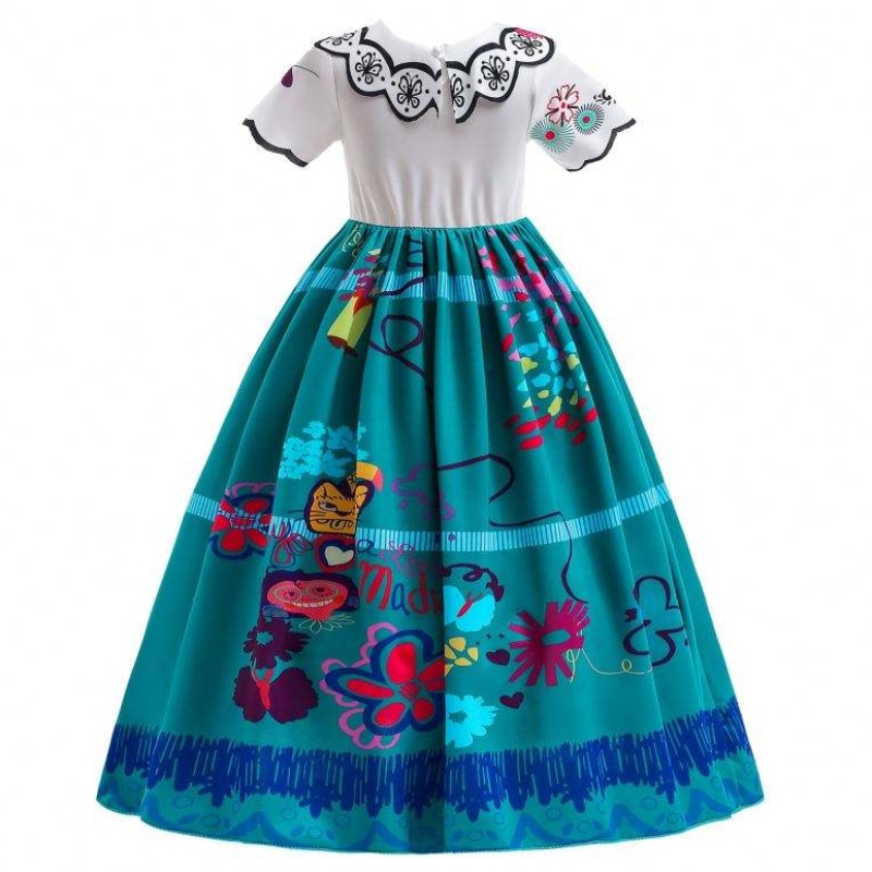 Baige Girls Фантастични рокли за Хелоуин принцеса Encanto Mirabel Ress Carnival Party Princess Costume for Girls