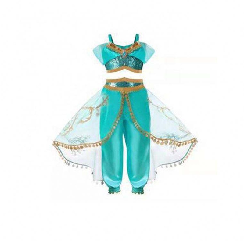 Нова продуктова телевизия&movie жасмин принцеса рокля aladdin magic lamp принцеса костюм деца рокли момиче парти