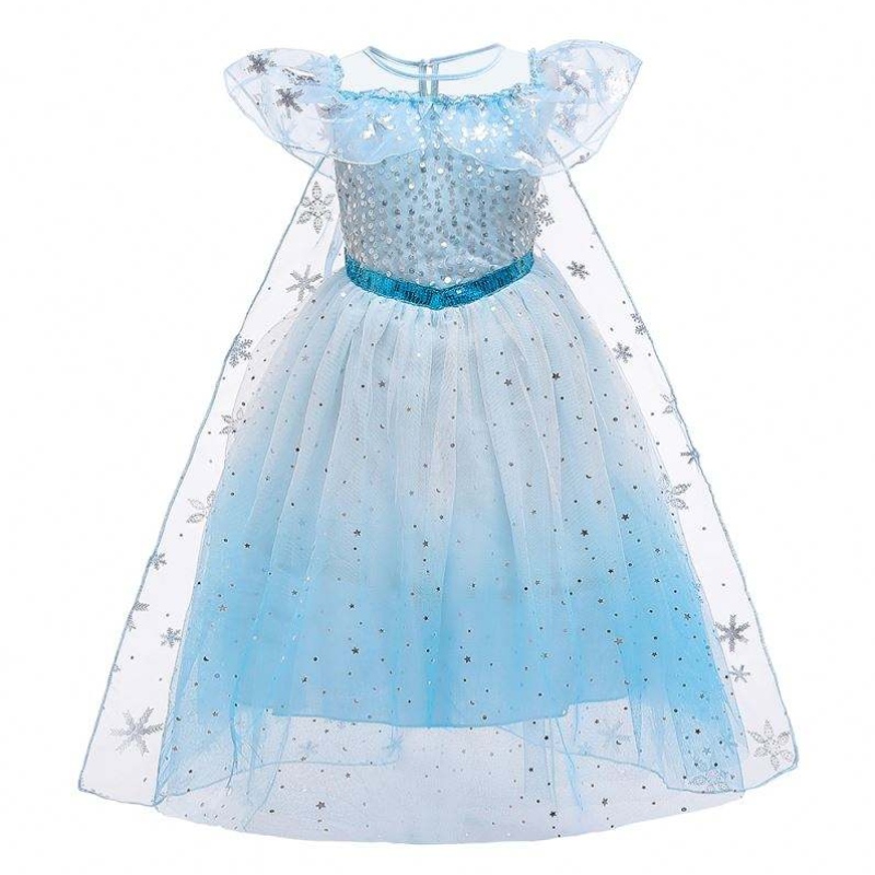 Baige Cosplay Party Ress Up Belle Princess Girls Dress Costume Princess Elsa Anna Halloween Fairy Kids Fancy Dress BX1683