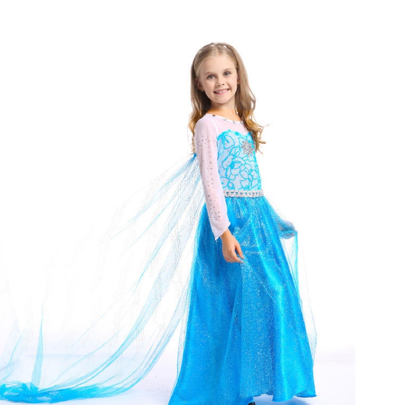Новата рокля за принцеса на Aisha Princess Girls Long Dress Aisha Princess Dress с пълен набор от аксесоари