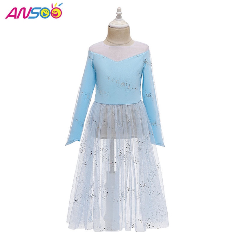 Ansoo Dress Up 2 Princess Elsa Anna Fashion Dress Костюм Elsa 2 Movie 2 рокля за 2-13 години момичета