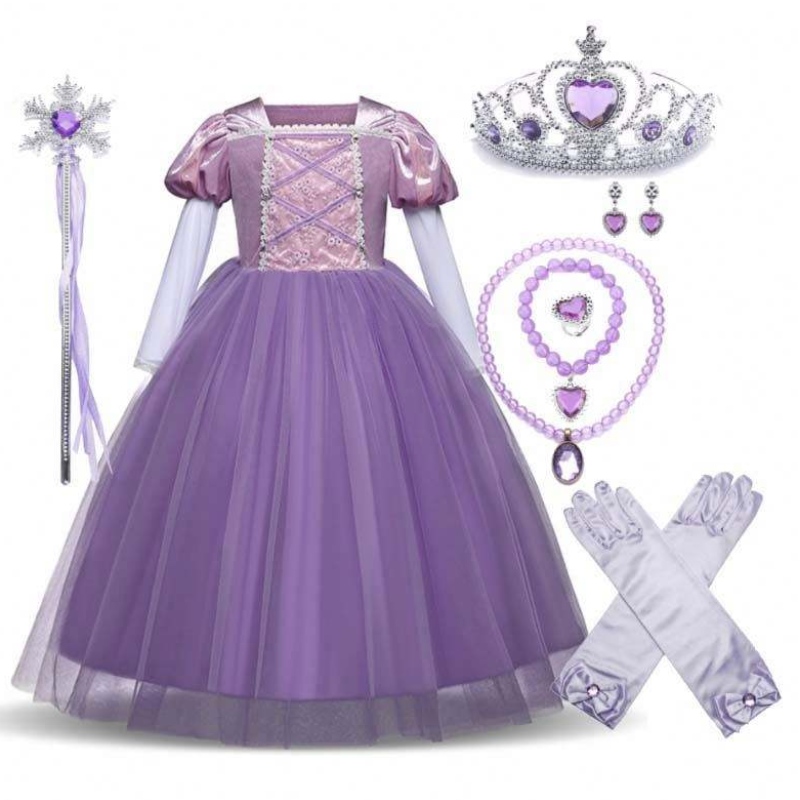 Хелоуин Косплей парти рокля 2-11y Little Girl Kids Princess Costumes с аксесоари DGHC-001