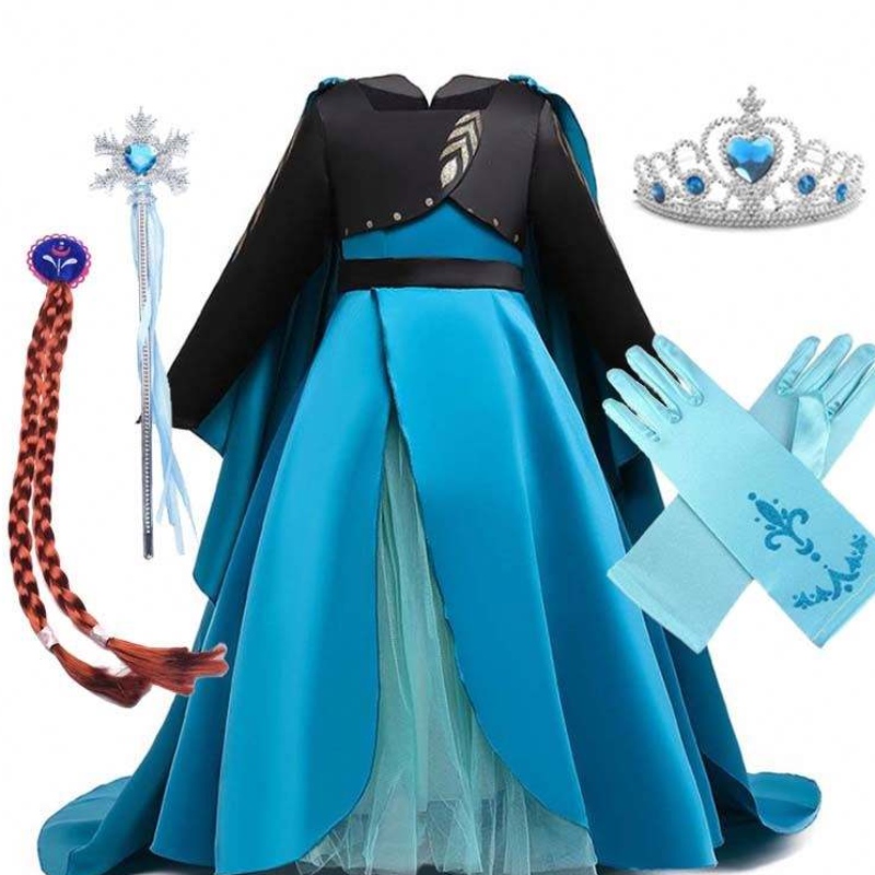 Коронационен костюм на Queen New Elsa 2 Girl Dress Elsa Ress Up for Children HCGD-035