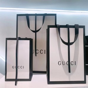 Персонализирана чанта за опаковане цветна чанта за подарък чанта за пазаруване чанта за опаковка ексклузивно лого 5-цветен печат...