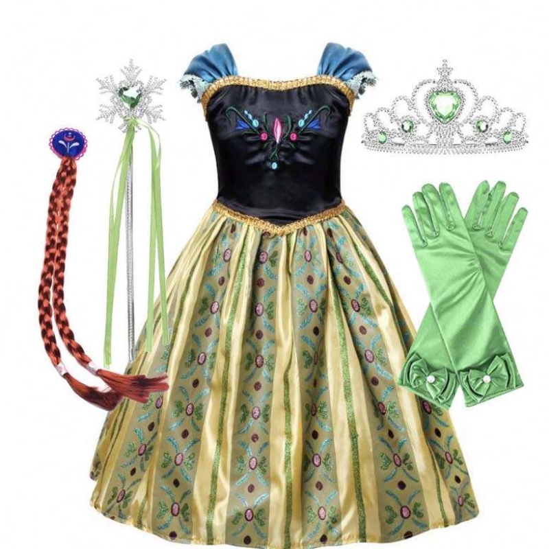 Amazon Hot Selling Fancy Fairytale деца деца костюм момичета костюм принцеси рокли HCGD-015