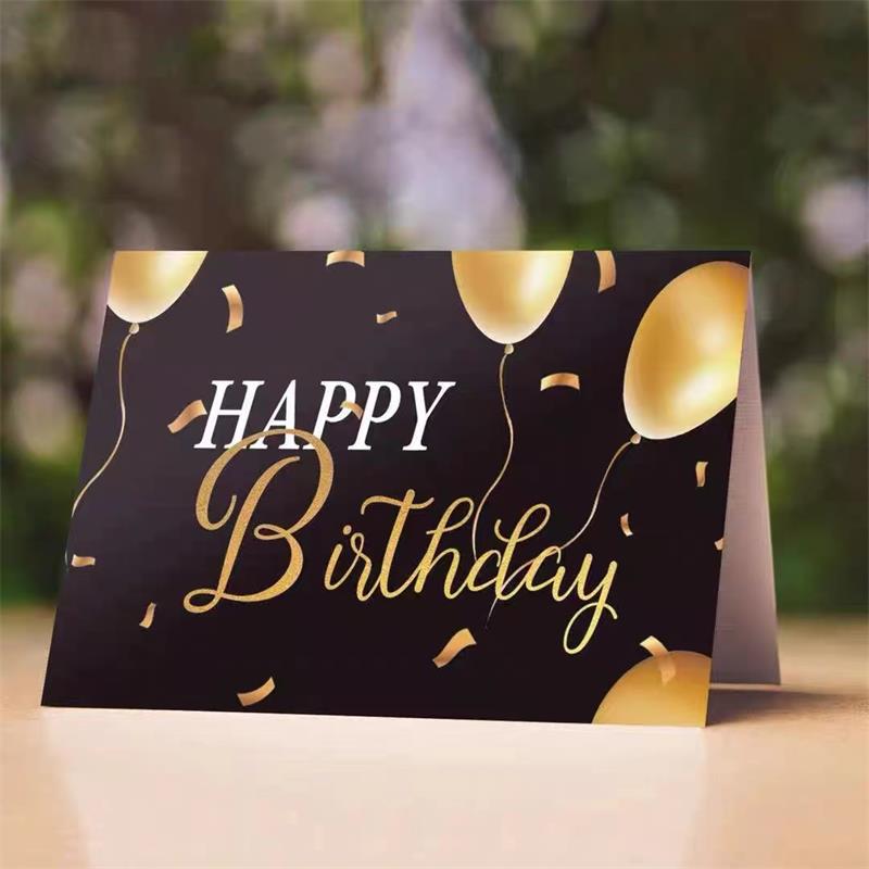 Поздравителни картички отпечатана крафт хартия за рожден ден персонализирано лого отпечатано 150g/200g/250g/300g хартия отпечатан подарък многоцветна подарък за рожден ден благодарна карта