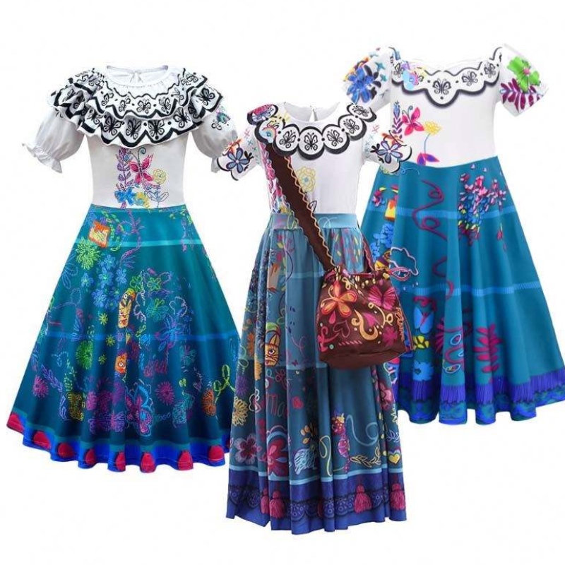 Момичета принцеса обличаха Хелоуин Фантатични рокли за парти 2-12 години енланто костюм HCIS-001