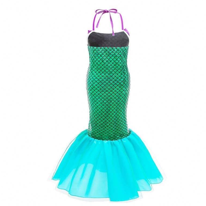 Деца бебе момиче косплей костюми Ariel Princess Little Mermaid рокля за деца момиченце HCMM-009