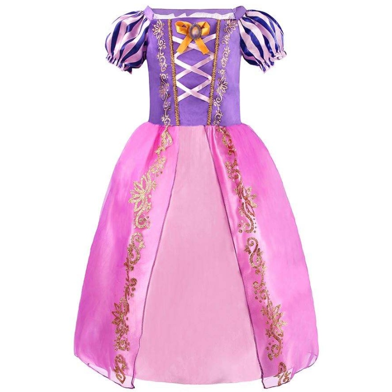 Хелоуин Косплей костюм деца Belle Aurora Sofia Summer Fancy Rishing Clothes Baby Girl Fancy Rapunzel Princess Ress