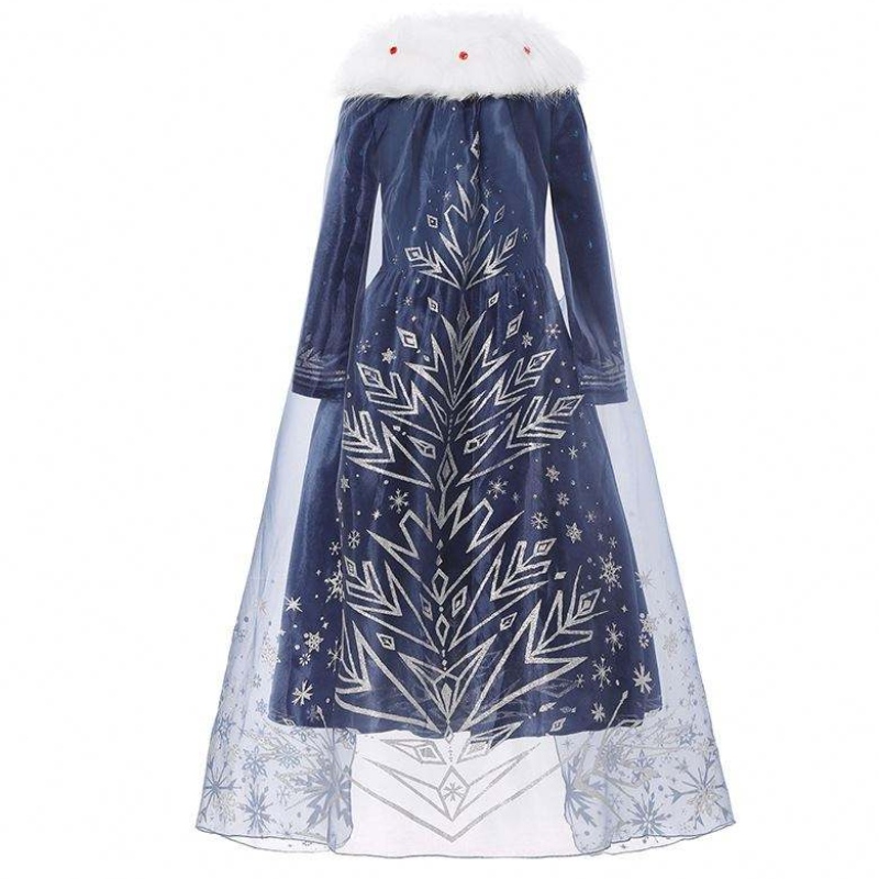 Baige European и American Girls Elsa Anna Girl Princess Christmas Kids Winter Dress BX1736