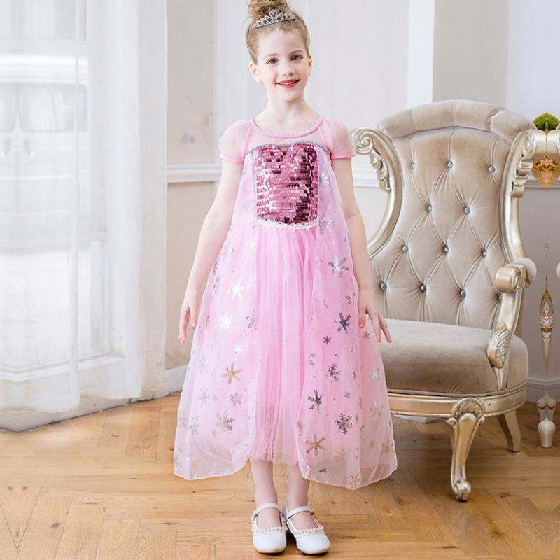 Baige ново пристигане без ръкави Elsa Anna Fashion Kids Costume Cosplay Girls Костюм парти рокли