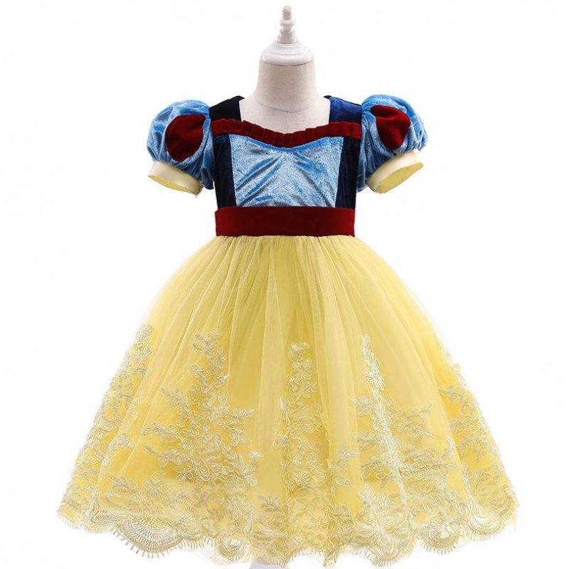 Baige New Style Snow White Sofiya Princess Dress с къси ръкави Хелоуин парти рокля за момичета