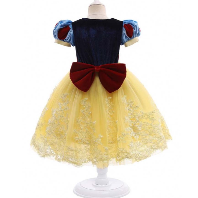 Baige New Style Snow White Sofiya Princess Dress с къси ръкави Хелоуин парти рокля за момичета