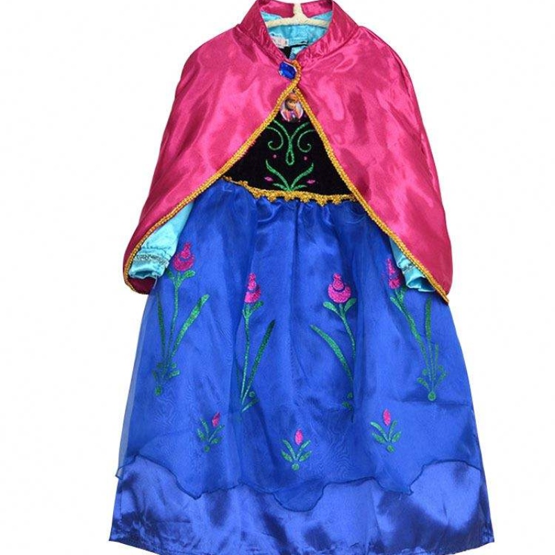 Кулса на едро детски дрехи дрехи Деца Elsa Girls облича дълги ръкави с нос BXDCPF