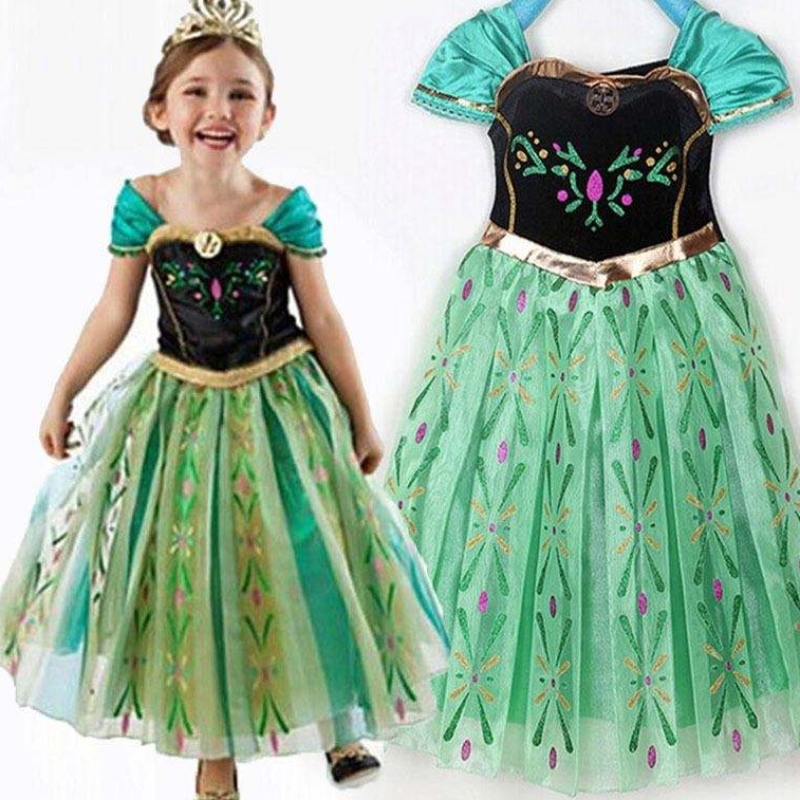 Елегантно секси момиче тесна мини рокля dissy mini frock princess anna elsa party дрехи bxlsxb