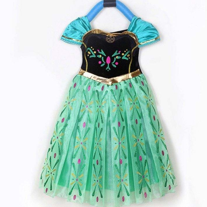 Елегантно секси момиче тесна мини рокля dissy mini frock princess anna elsa party дрехи bxlsxb
