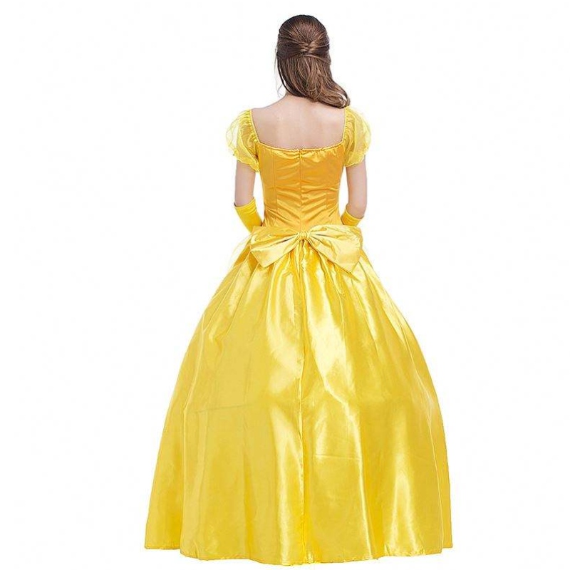 Косплей Belle Belle Princess Dress Lady Ressions for Beauty and the Beast Women Party Clothing Costumes