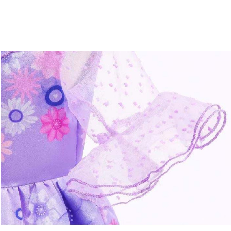 Аниме енканто косплей Isabella Purple Dress Girls Princess Costume Деца фантазия рокля