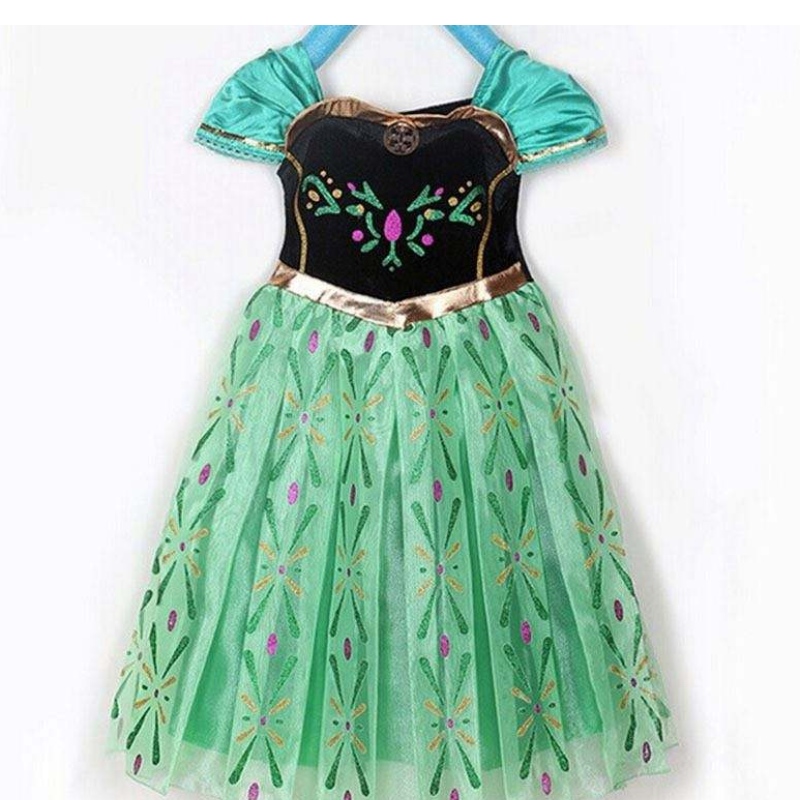 Elsa Wholesale Little Girl Party Носете косплей дрехи Disny Princess Dress BXLSXB
