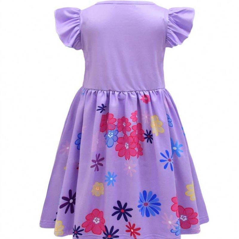 Момичета encanto Charm Dress Encanto прикрийте карнавал лято девствени деца принцеса midi mirabel isabela рожден ден рокля u