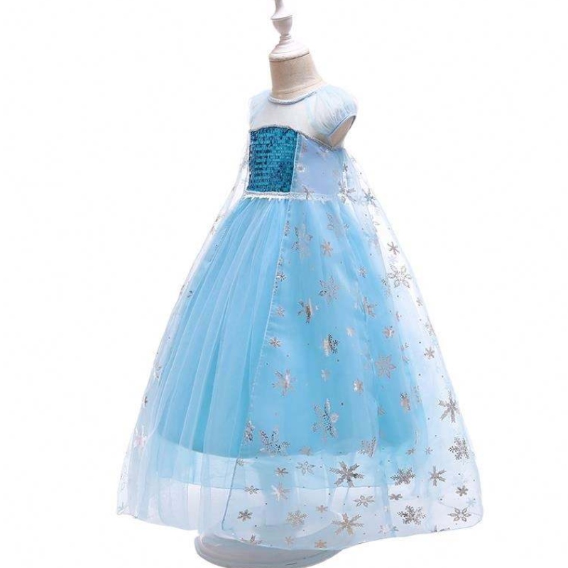 Момиче рокля принцеса Елза в Frore Fancy Girl Dress Lace Queen Dress Costume