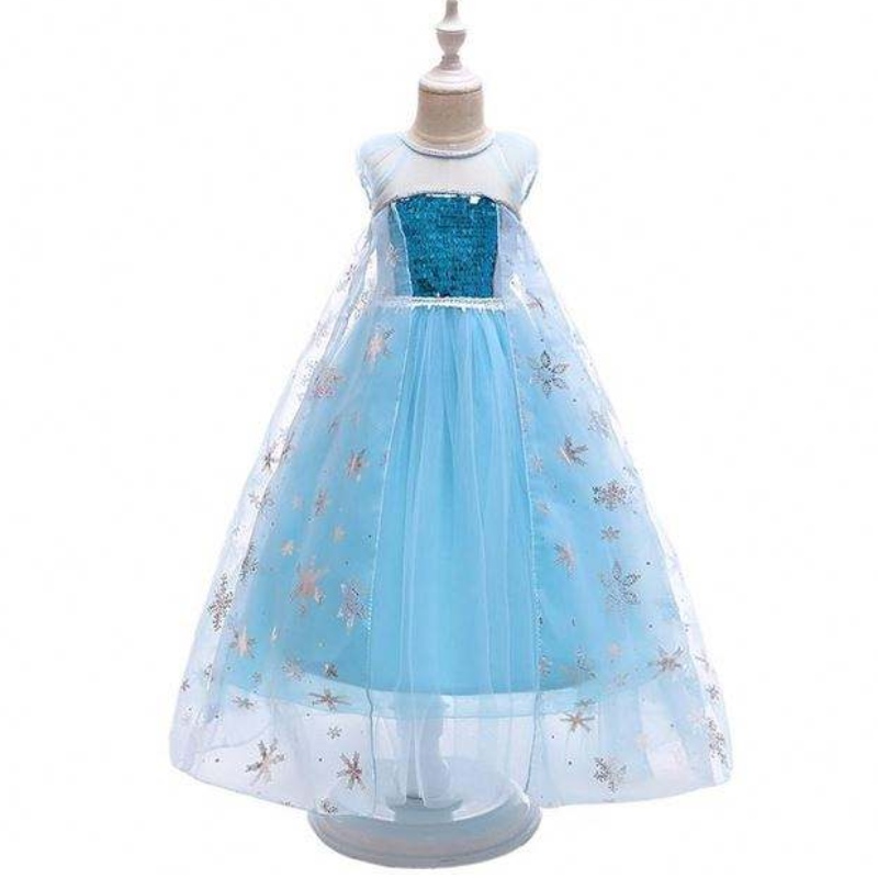 Момиче рокля принцеса Елза в Frore Fancy Girl Dress Lace Queen Dress Costume