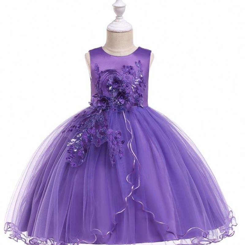 Baige New Fashion Girls Kids Party Party Ressions Summer Butique Baby Apparel L5063