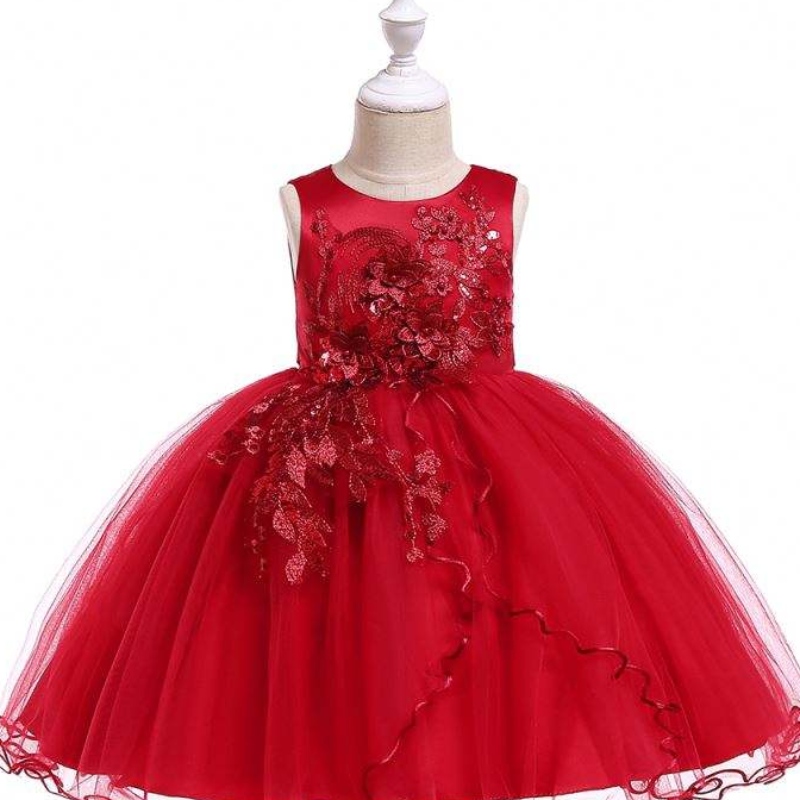 Baige New Fashion Girls Kids Party Party Ressions Summer Butique Baby Apparel L5063