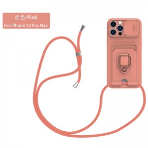 Новият продукт е подходящ за защитно покритие на Apple iPhone14Pro Max, Push Type Window Suspension Rope Anti-Collision Mobile Propecty Cover