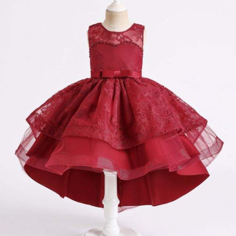 Нов дизайн парти носете рокля за бебе момиче деца дрехи момичета перлена рокля момичета вечерни рокли 2158