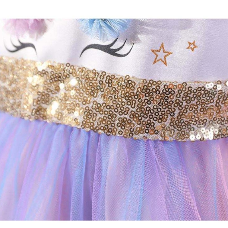 Baige unicorn tutu парти рокля еднорог рокля момиче принцеси рокли костюм