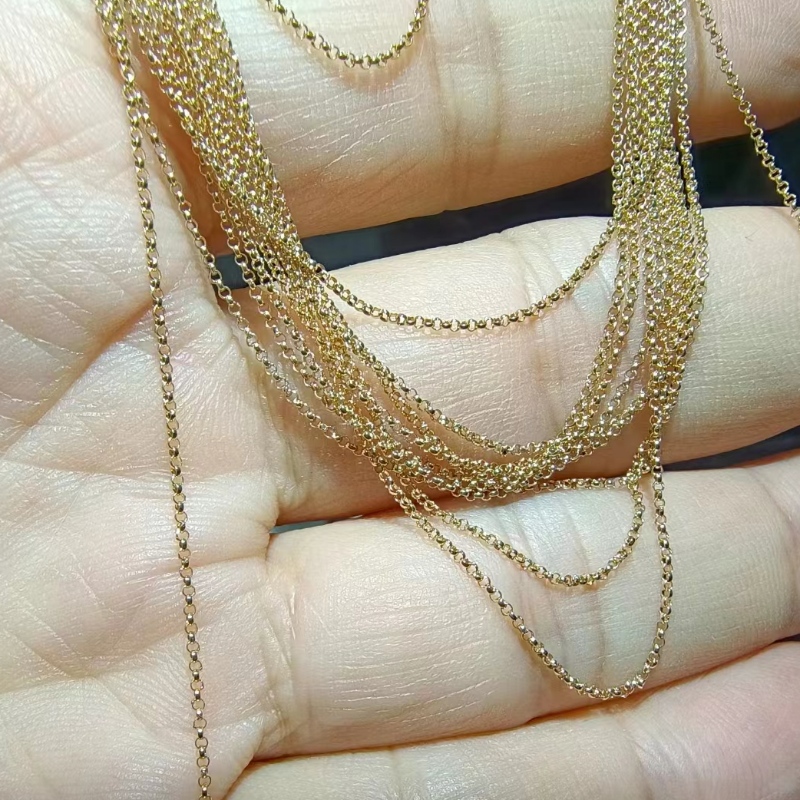 18k/14k/10k/9k diy златна колие, готово за изпращане